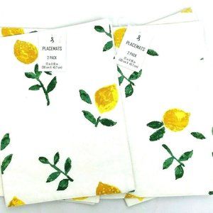 Placemats -  Summer Lemon All Over Print Set of 4